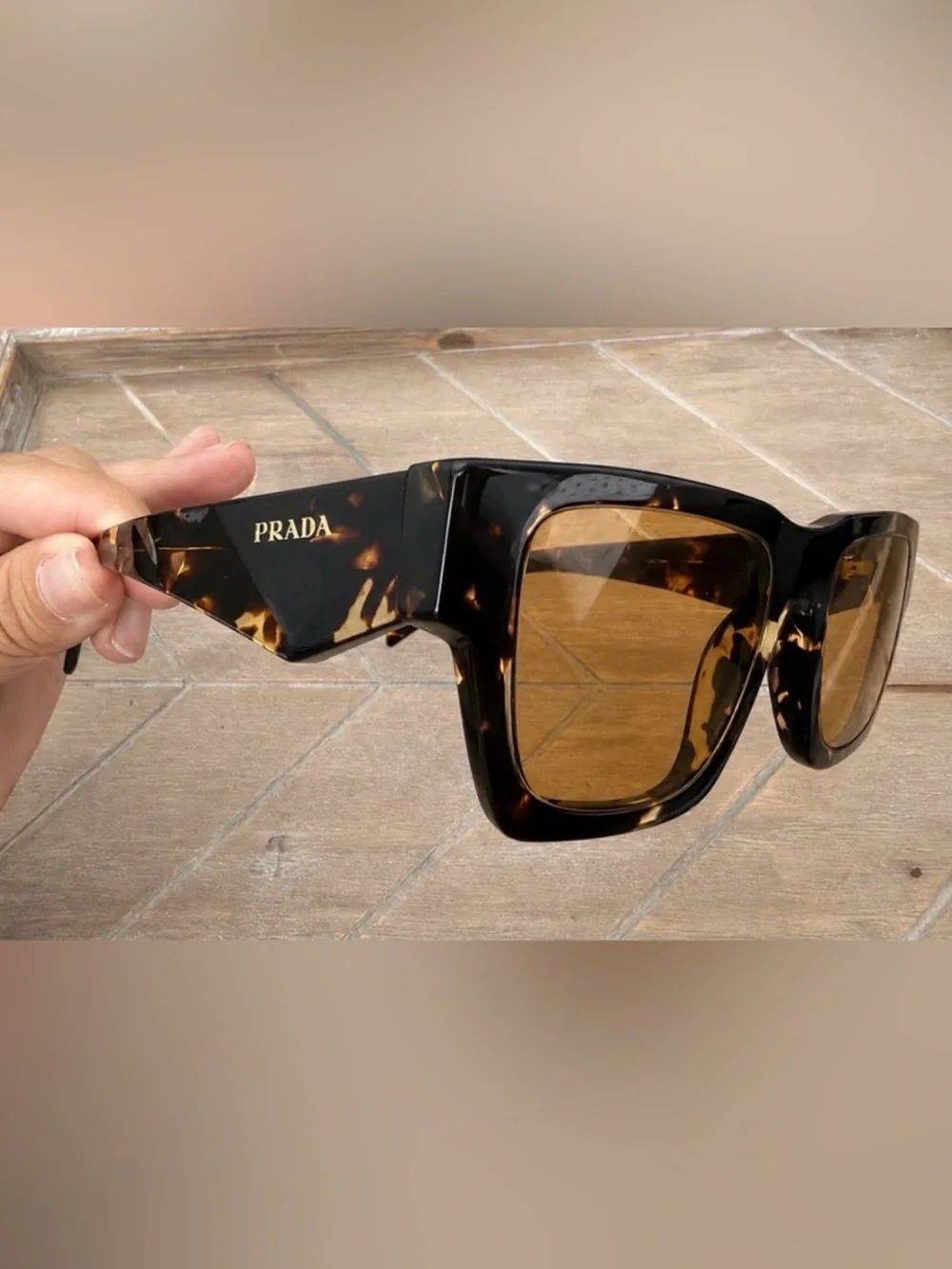 Prada bold rectangular